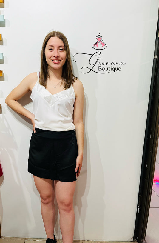 Falda Short Tela
