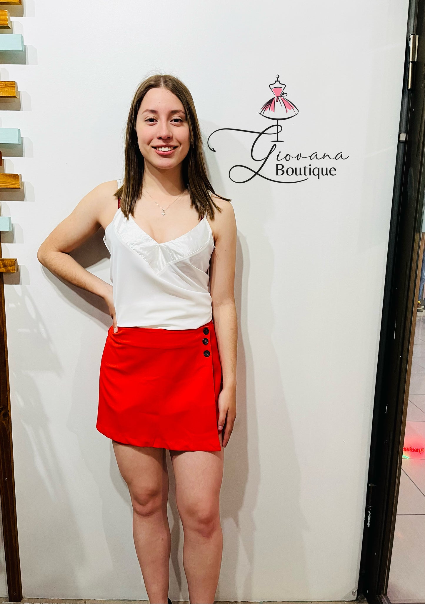 Falda Short Tela
