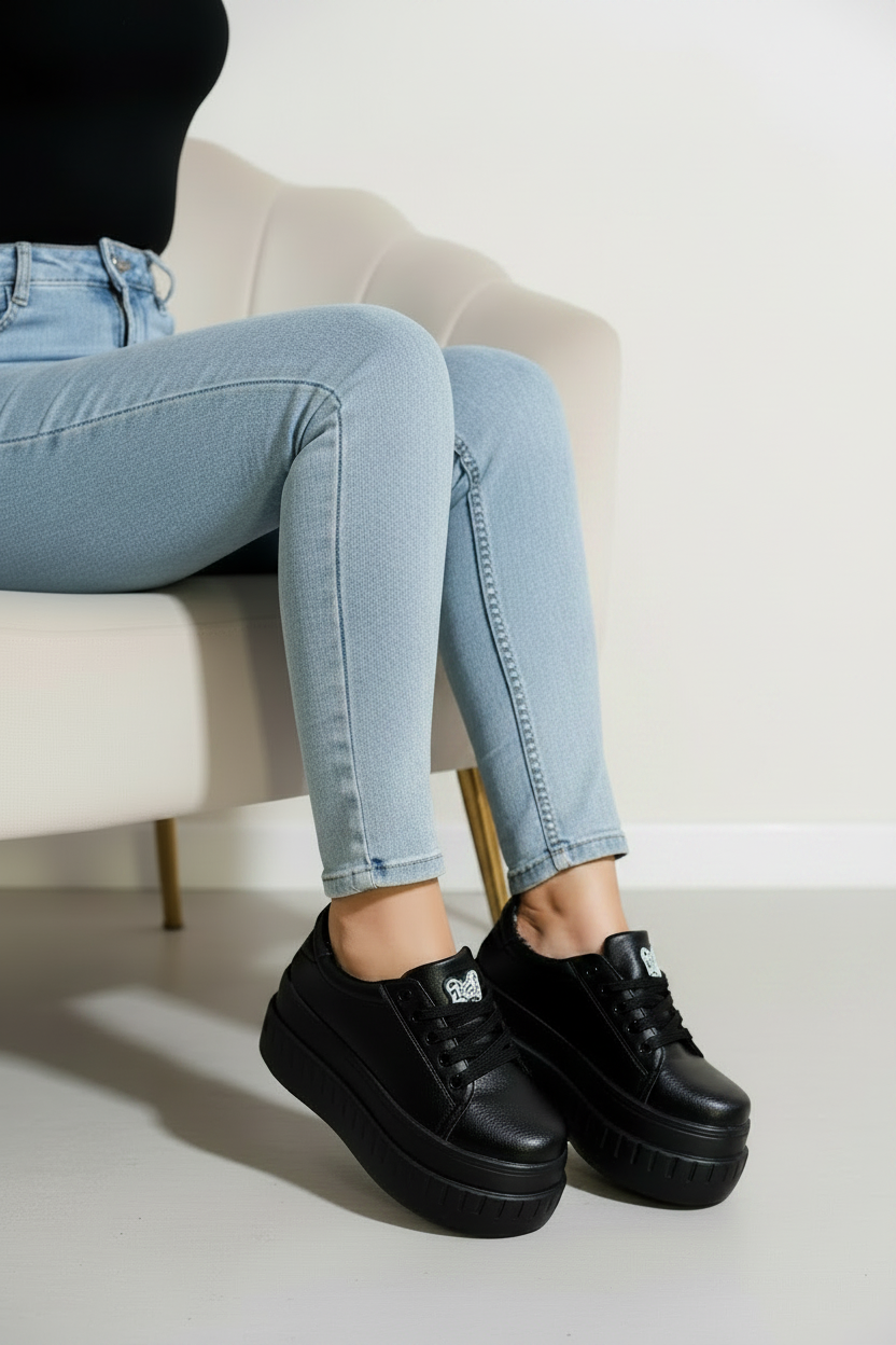 Zapatillas Plataforma Negras