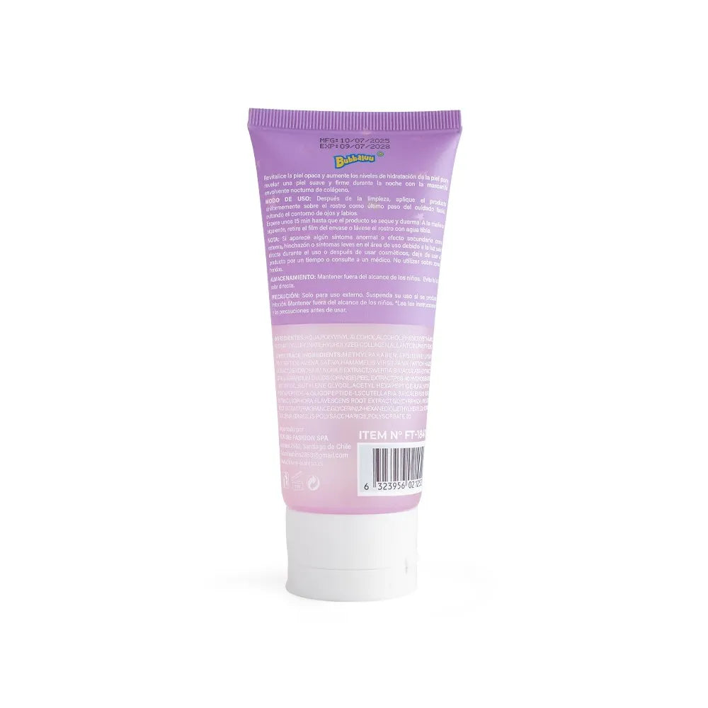 Mascarilla de Colágeno Nocturna Bubbaluu 100ml