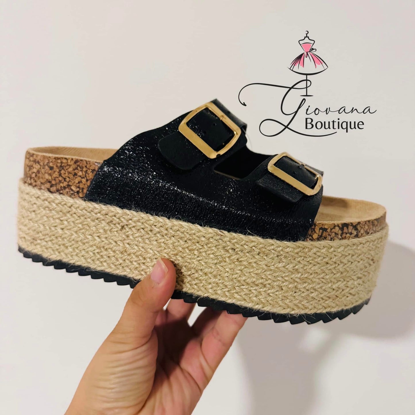 Sandalias Plataforma Glitter