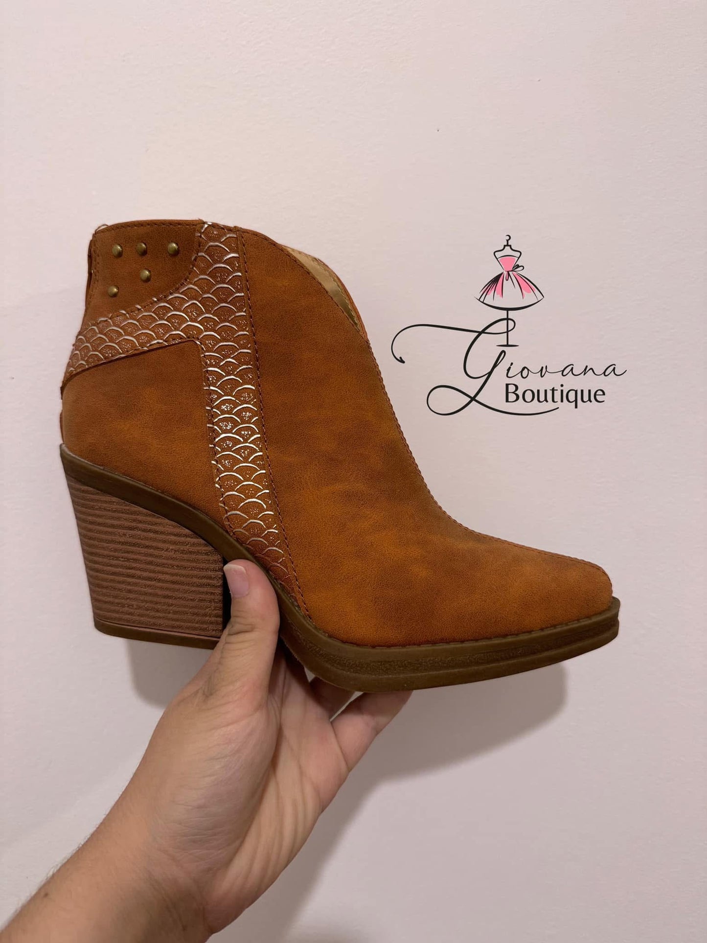 Botín Vaquero Camel